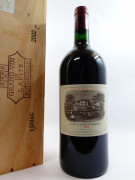 1 double mag CHÂTEAU LAFITE ROTHSCHILD 2002 1er GC Pauillac Caisse bois d'origine