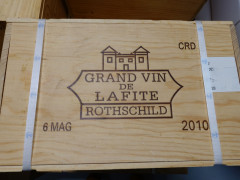 6 magnums CHÂTEAU LAFITE ROTHSCHILD 2010 1er GC Pauillac Caisse bois d'origine