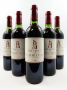 5 bouteilles CHÂTEAU LATOUR 1983 1er GC Pauillac (3 base goulot, 2 légèrement bas