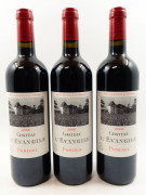 3 bouteilles CHÂTEAU L'EVANGILE 2006 Pomerol