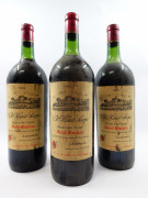 5 magnums CHÂTEAU HAUT SARPE 1982 GC Saint Emilion (légèrement bas