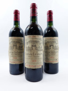 7 bouteilles CHÂTEAU LA LAGUNE 1978 3è GC Haut Médoc (1 base goulot, 2 légèrement bas, 4 haute épaule