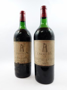 2 magnums CHÂTEAU LATOUR 1966 1er GC Pauillac (1 haute épaule, 1 mi-paule