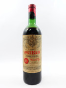 1 bouteille PETRUS 1969 Pomerol (mi-épaule, étiquette sale, tachée, léger déchirée