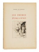 GONCOURT (Edmond de)  Les Frères Zemganno.