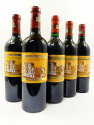 6 bouteilles 1 bt : CHÂTEAU DUCRU BEAUCAILLOU 1985 2è GC Saint Julien (étiquette léger déchirée)