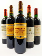 5 bouteilles 1 bt : CHÂTEAU LA LOUVIERE 2004 Pessac Léognan