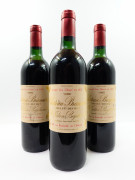 9 bouteilles CHÂTEAU BRANAIRE DUCRU 1986 4è GC Saint Julien (5 légèrement bas
