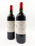 2 bouteilles CHÂTEAU CHEVAL BLANC 1996 1er GCC (A) Saint Emilion (étiquettes tachées)