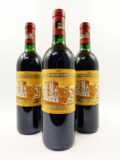 3 bouteilles CHÂTEAU DUCRU BEAUCAILLOU 1990 2è GC Saint Julien (2 légèrement bas