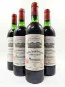 8 bouteilles CHÂTEAU GRAND PUY LACOSTE 1983 5è GC Pauillac (4 légèrement bas, 4 haute épaule