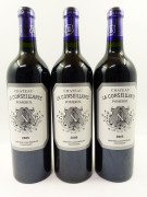 3 bouteilles CHÂTEAU LA CONSEILLANTE 2005 Pomerol (étiquettes fanées)