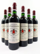 6 bouteilles CHÂTEAU LA GAFFELIERE 1998 1er GCC (B) Saint Emilion (étiquettes fanées)