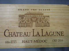 6 bouteilles CHÂTEAU LA LAGUNE 2014 3è GC Haut Médoc Caisse bois d'origine
