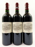 3 bouteilles CHÂTEAU LAFITE ROTHSCHILD 2004 1er GC Pauillac