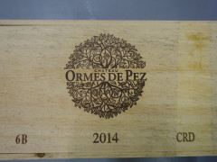 6 bouteilles CHÂTEAU LES ORMES DE PEZ 2014 Saint Estèphe Caisse bois d'origine