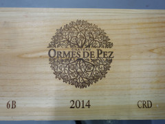 6 bouteilles CHÂTEAU LES ORMES DE PEZ 2014 Saint Estèphe Caisse bois d'origine