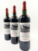3 bouteilles CHÂTEAU L'EVANGILE 2004 Pomerol