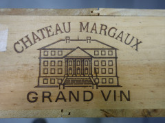 6 bouteilles CHÂTEAU MARGAUX 2008 1er GC Margaux Caisse bois d'origine (léger abimée