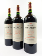 6 magnums CHÂTEAU MAUCAILLOU 2009 Moulis Caisse bois d'origine (léger abimée