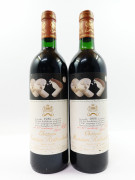 2 bouteilles CHÂTEAU MOUTON ROTHSCHILD 1986 1er GC Pauillac (1 base goulot