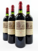 8 bouteilles CHÂTEAU DUHART MILON 1982 4è GC Pauillac (5 base goulot, 2 légèrement bas, 1 haute épaule
