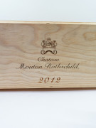 1 double magnum CHÂTEAU MOUTON ROTHSCHILD 2012 1er GC Pauillac Caisse bois d'origine