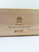 1 double magnum CHÂTEAU MOUTON ROTHSCHILD 2015 1er GC Pauillac Caisse bois d'origine