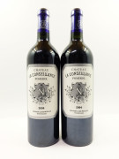 2 bouteilles CHÂTEAU LA CONSEILLANTE 2004 Pomerol (étiquettes fanées)
