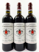 3 bouteilles CHÂTEAU LA GAFFELIERE 2004 1er GCC (B) Saint Emilion