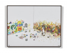 DRAN (Français - Né en 1979) Géométrie - 2019 Lithographie en couleurs