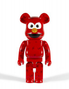 MEDICOM x SESAME STREET  Be@rbrick 1000% / Elmo ABS peint et moulé