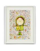 DRAN (Français - Né en 1979) Pluie de couleurs - 2018 Sérigraphie en couleurs rehaussée à l'acrylique