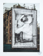 J.R. (Français - Né en 1983) Ballet, Ballerina in crate, East Village, New York City - 2015 - 2019 Impression lithographique en coul...