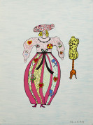 Niki de SAINT PHALLE (Française - 1930 - 2002) Le mannequin et la modiste - 1995 Lithographie en couleurs