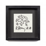 Keith HARING (Américain - 1958 - 1990) Dancing Man - 1986 Feutre sur papier