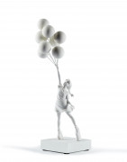 BANKSY x MEDICOM xBRANDALISM  Flying balloons girl (white version) - 2018 Polypropylène