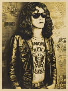 Shepard FAIREY ( OBEY GIANT) (Américain - Né en 1970) Ramones - 2016 Sérigraphie en couleurs