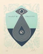 Shepard FAIREY ( OBEY GIANT) (Américain - Né en 1970) Earth Crisis - 2016 Sérigraphie en couleurs