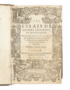 MONTAIGNE (Michel de)  Les Essais […] Edition nouvelle, prise sur l'exemplaire trouvé après le décès de l'auteur, reveu & augmenté d.