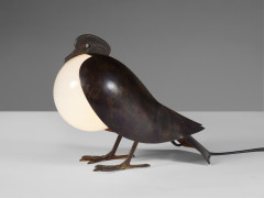 François-Xavier LALANNE 1927-2008 Lampe de table «Pigeon» - 1992