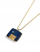 José-Luis SANCHEZ (Né en 1926) Pendentif Ondina - 1987 Or 18k et Lapis-lazuli