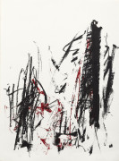 Joan MITCHELL (Américaine, 1925 - 1992) Trees - 1992 (rouge et noir) Lithographie en couleurs