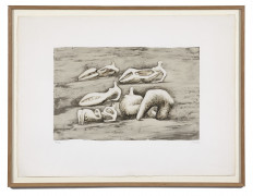 Henry MOORE (Castelford,1898 - 1986) Five reclining figures - 1979 Lithographie en couleurs