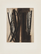 Hans HARTUNG (1904 - 1989) Gravure 6 - 1953 Eau-forte en noir et différents bruns