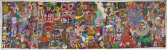 Emmanuel EKEFREY né en 1952 - Nigéria Nigeria Cultural Heritage Huile sur toile