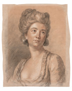 Antoine VESTIER Avallon, 1740 - Paris, 1824 Étude pour un portrait de femme Trois crayons