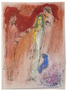 Marc CHAGALL 1887 - 1985 Esquisse pour Chloé vêtue et coiffée par Cléariste (Daphnis et Chloé, Longus, lithographie M.345) - circa 1...