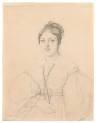 Jean-Auguste-Dominique INGRES Montauban, 1780 - Paris, 1867 Portrait d'Angéline Raoul-Rochette Mine de plomb