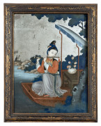FIXÉ SOUS VERRE, Chine, dynastie Qing, XIXe siècle